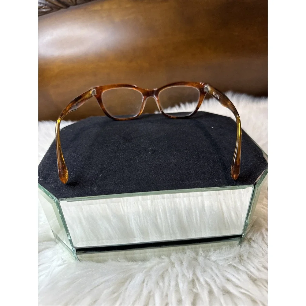 state optical Holster Saffron Brown Eyeglasses Frames Woman's NWOT US Made